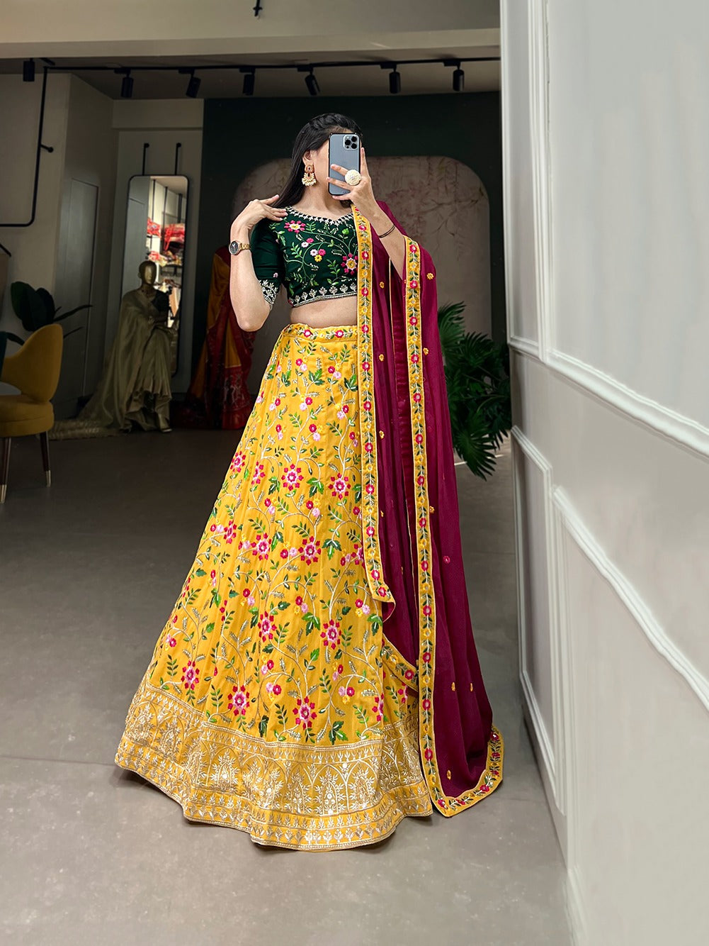 Beautiful Party Wear Alia Style Georgette Lehenga Choli