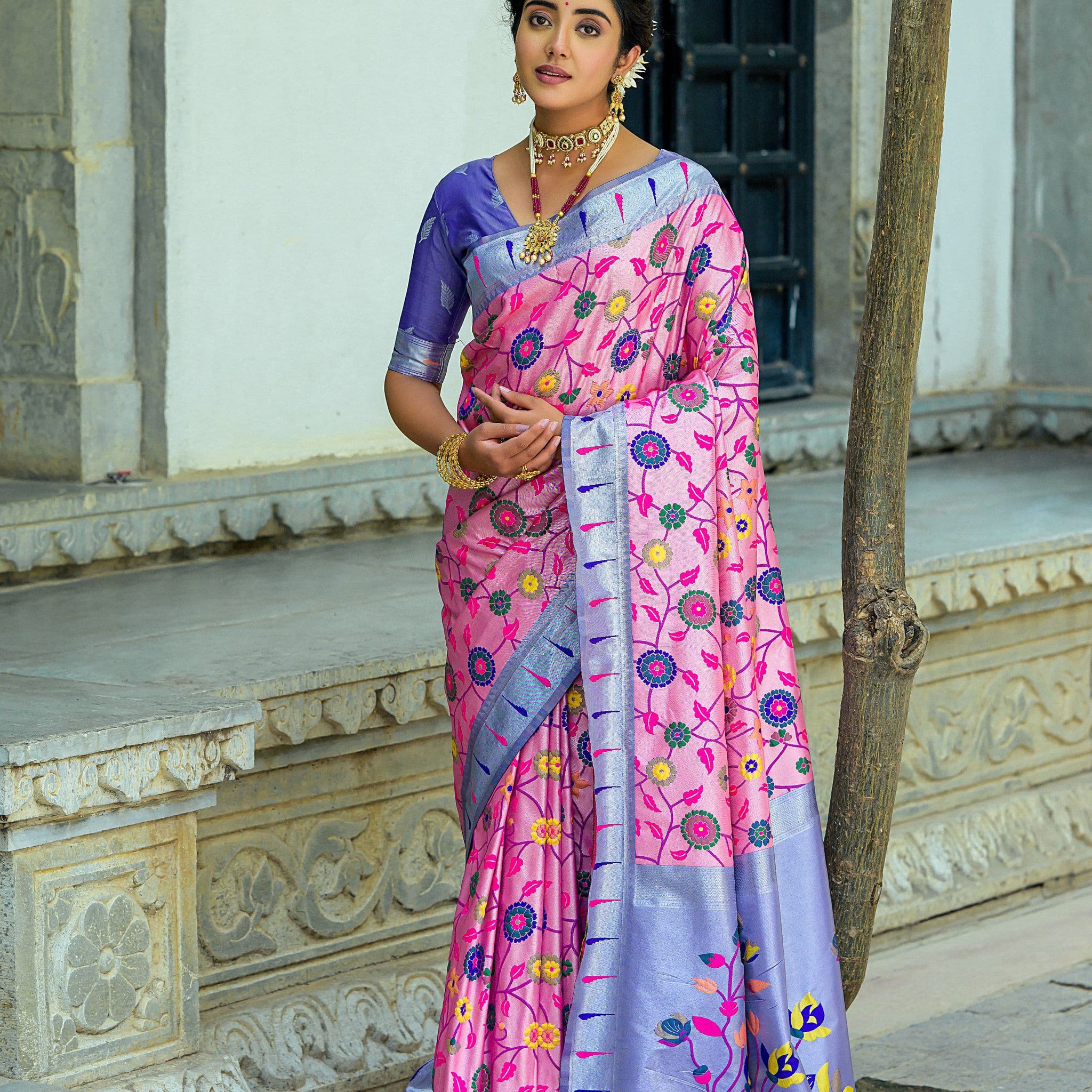 Beautiful Designer Soft Banarasi Silk Paithani Saree