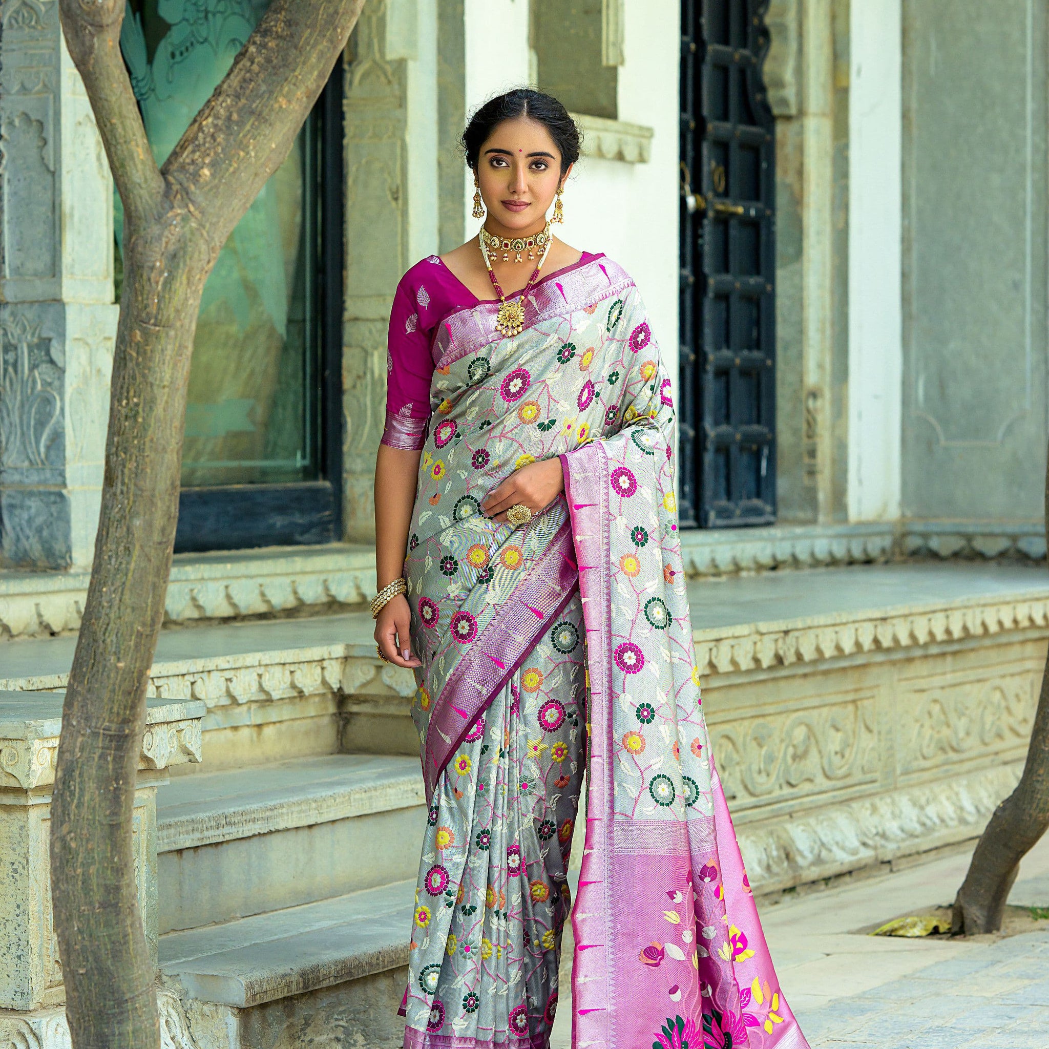 Beautiful Designer Soft Banarasi Silk Paithani Saree