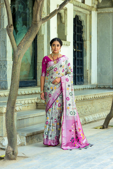 Beautiful Designer Soft Banarasi Silk Paithani Saree