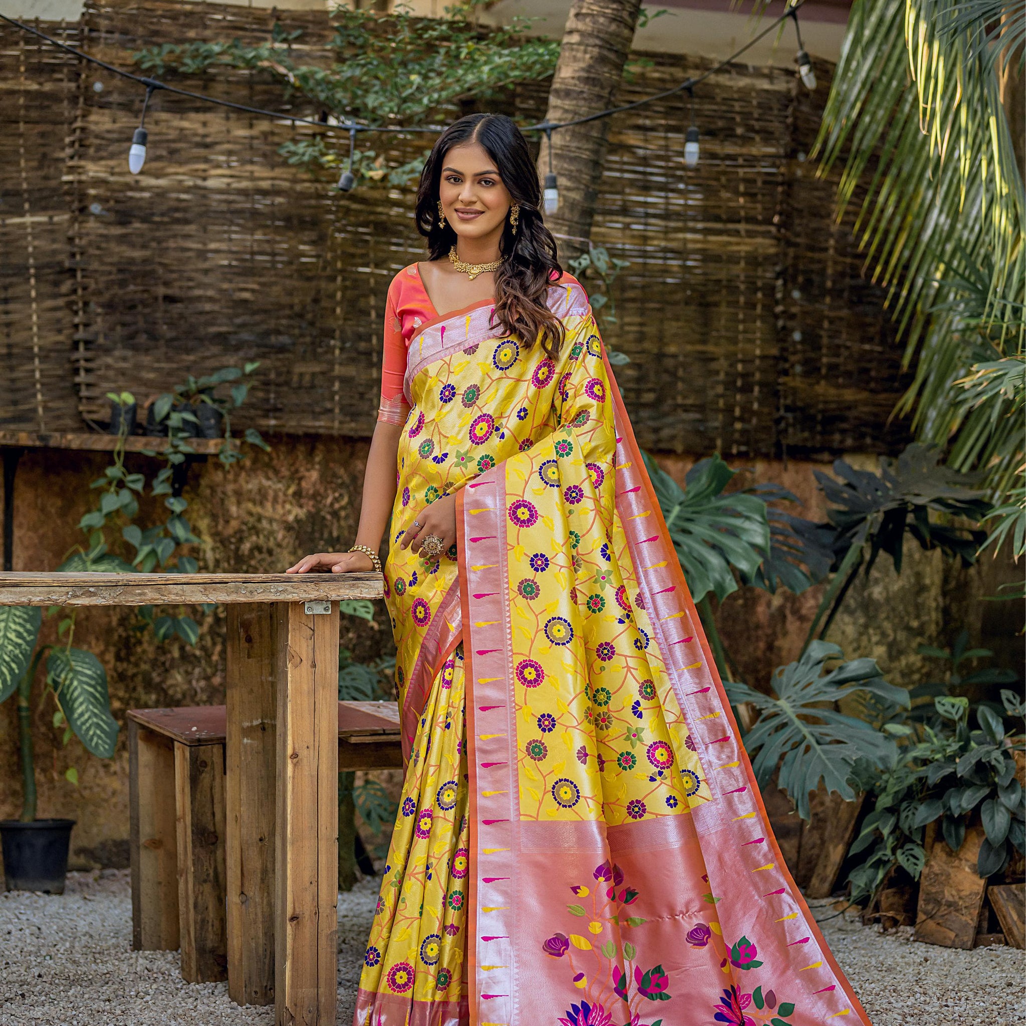 Beautiful Designer Soft Banarasi Silk Paithani Saree