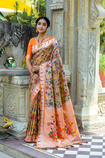 Beautiful Designer Soft Banarasi Silk Paithani Saree