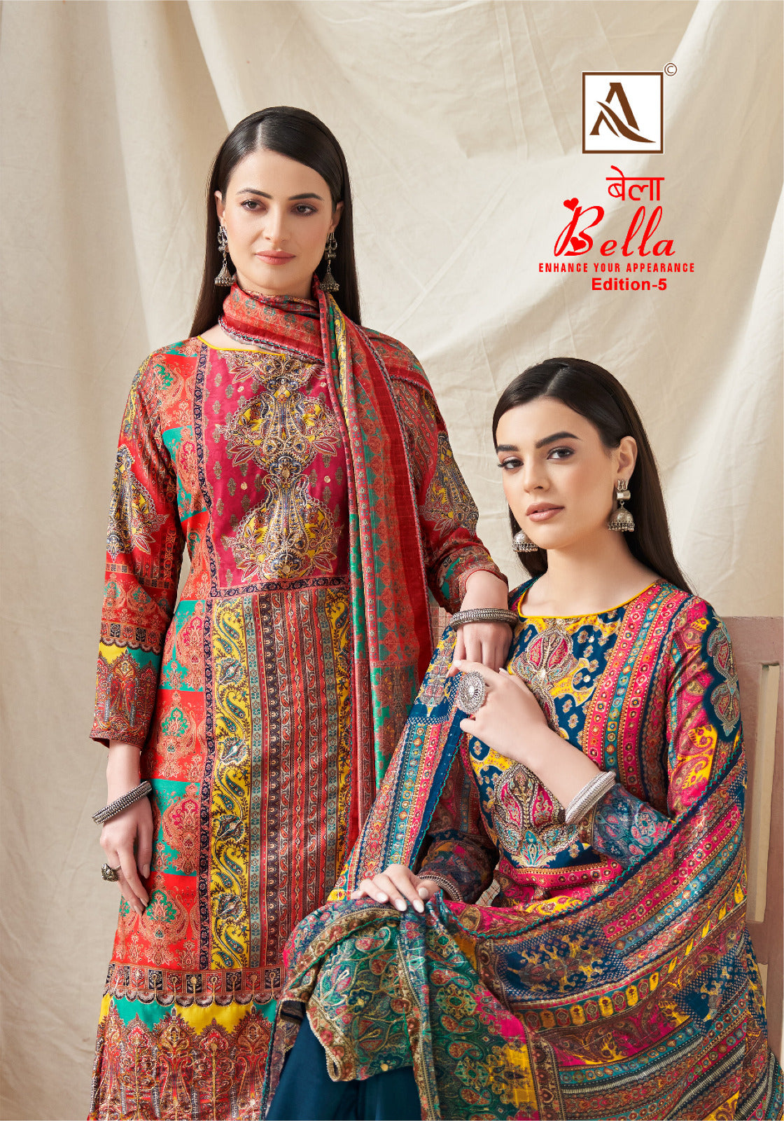 Alok Suit Bella-5 Designer Pakistani Salwar Kameez  (691x05)