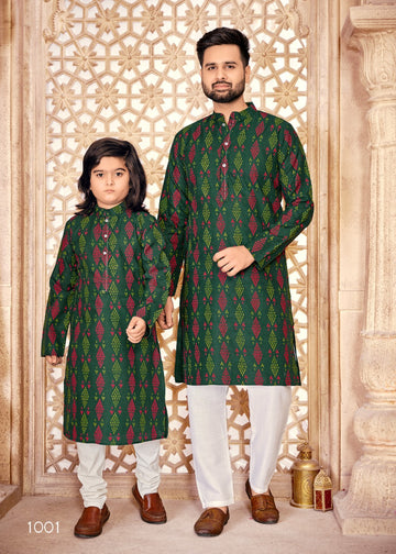 Beautiful Father & Son Combo Kurta Pyjama Dress