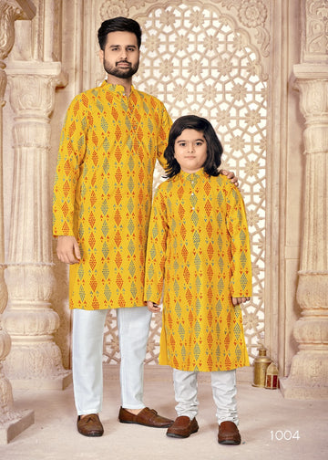 Beautiful Father & Son Combo Kurta Pyjama Dress