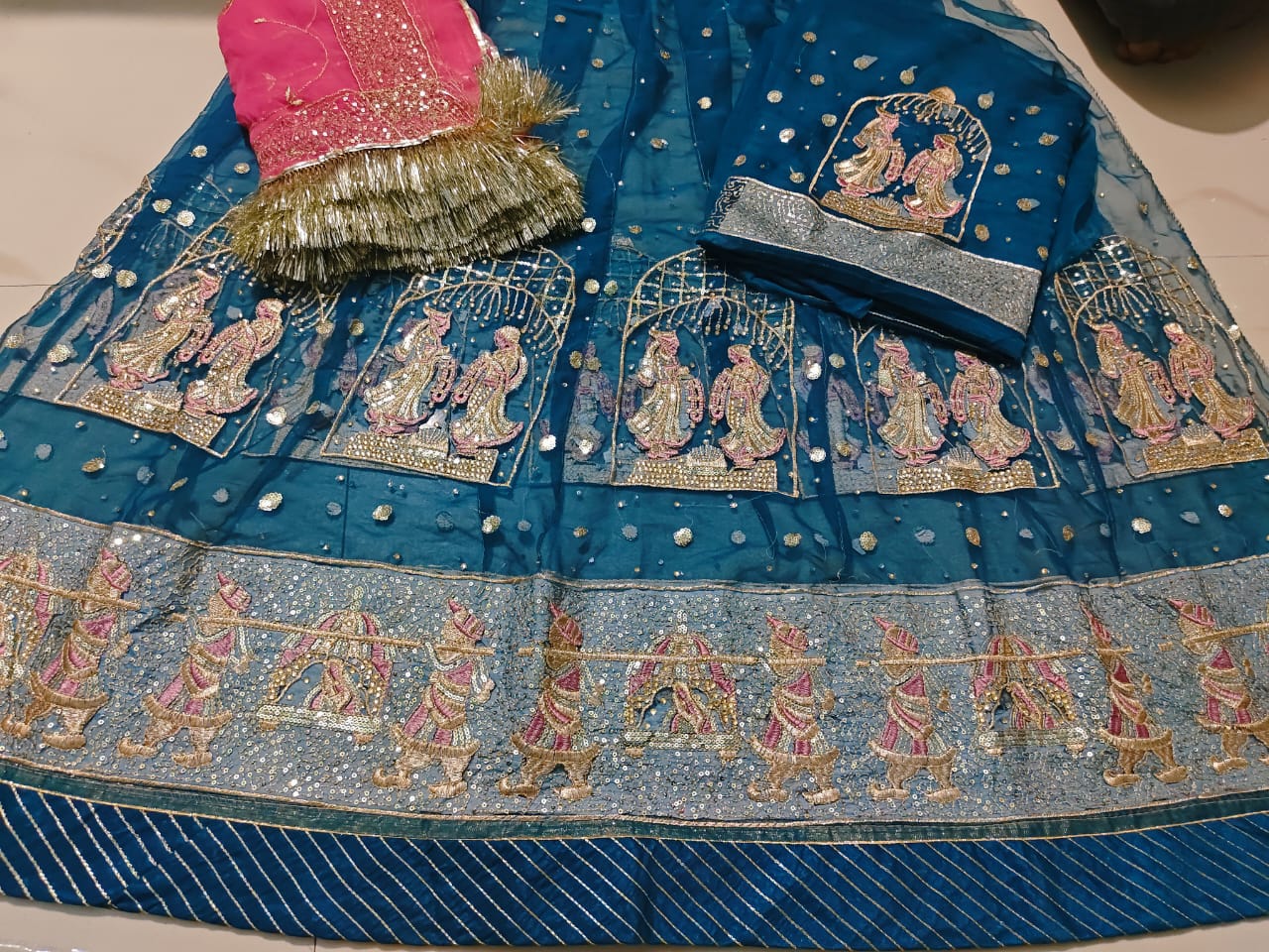 Beautiful Designer Rajputi Bridal Poshak