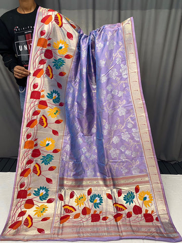 Beautiful Designer Geeta Pure Soft Paithani Silk Saree