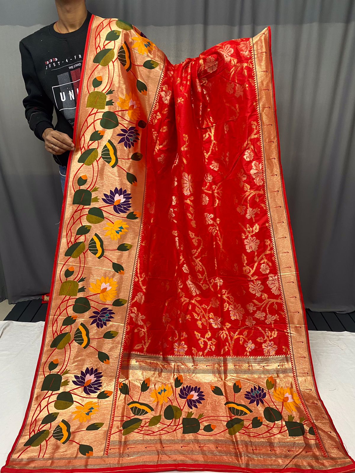 Beautiful Designer Geeta Pure Soft Paithani Silk Saree