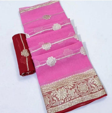 Beautiful Designer Pure Georgette Banarasi Saree