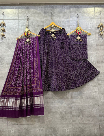 Beautiful Designer Pure Masru silk chaniya Choli