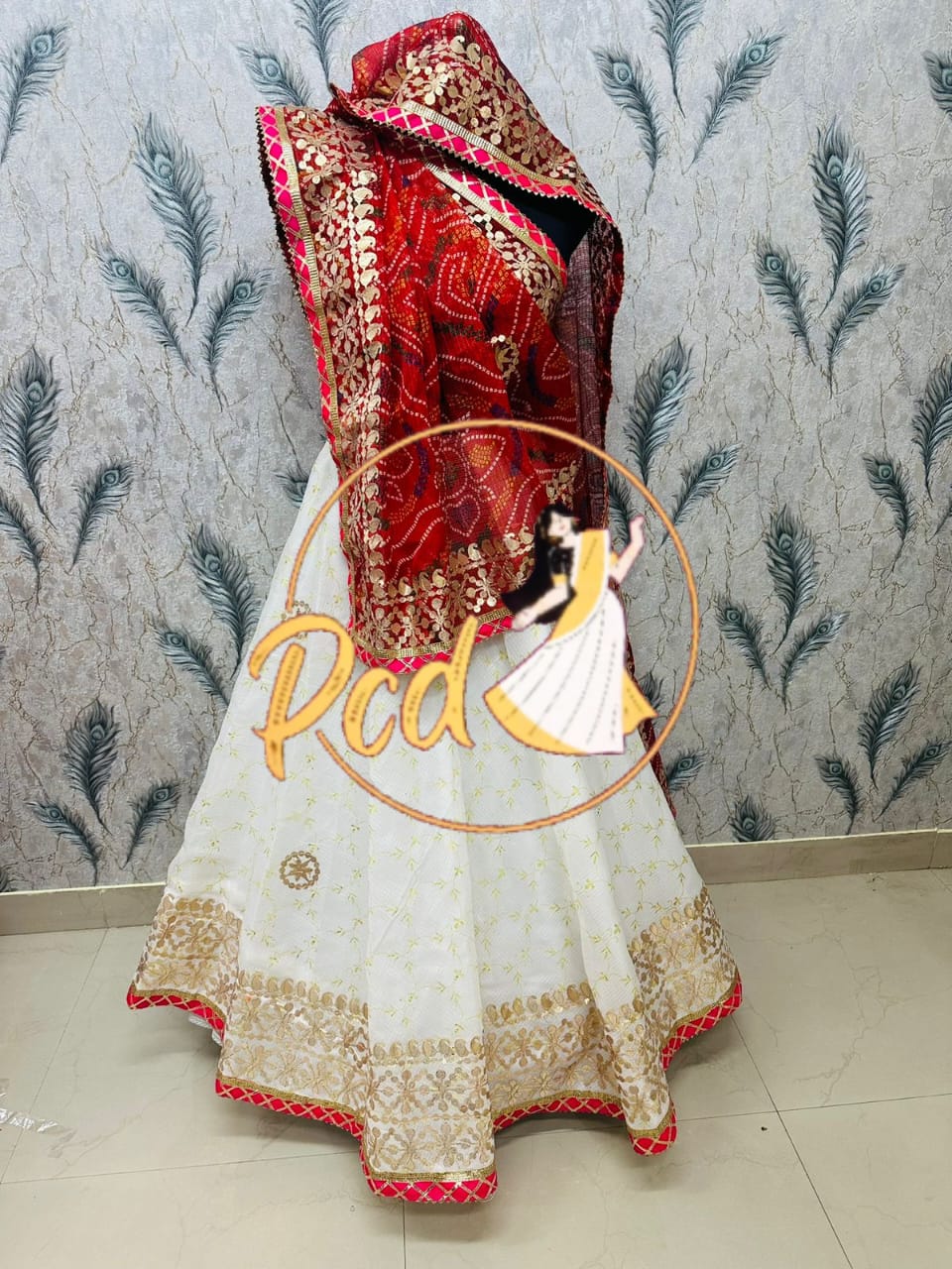 Rajasthani Bhandhej Kotta Doriya Lehnga Chunni