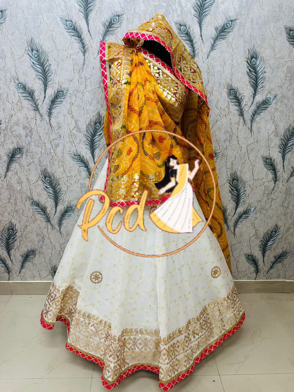 Rajasthani Bhandhej Kotta Doriya Lehnga Chunni