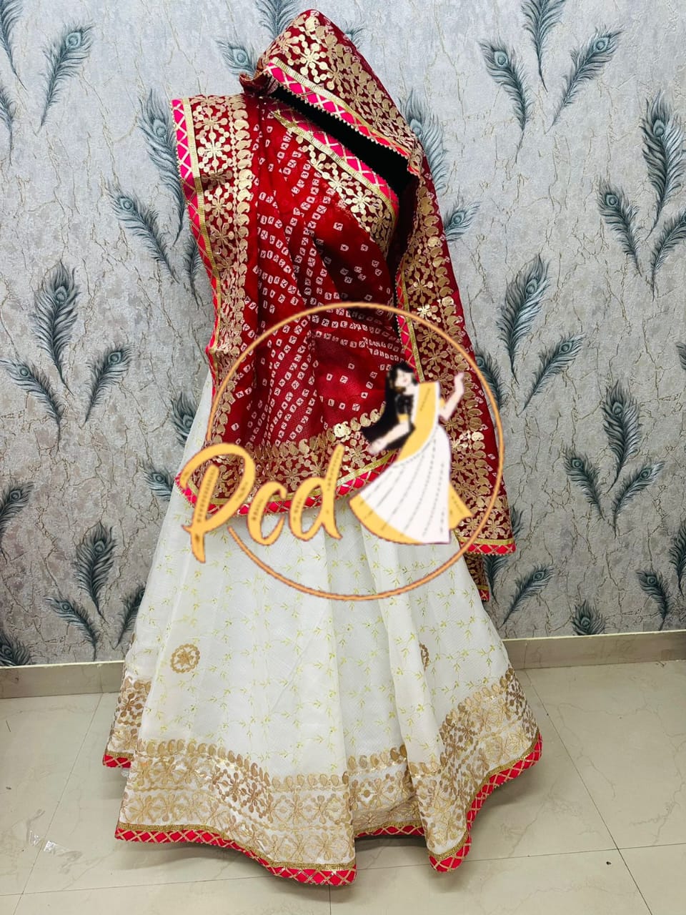 Rajasthani Bhandhej Kotta Doriya Lehnga Chunni