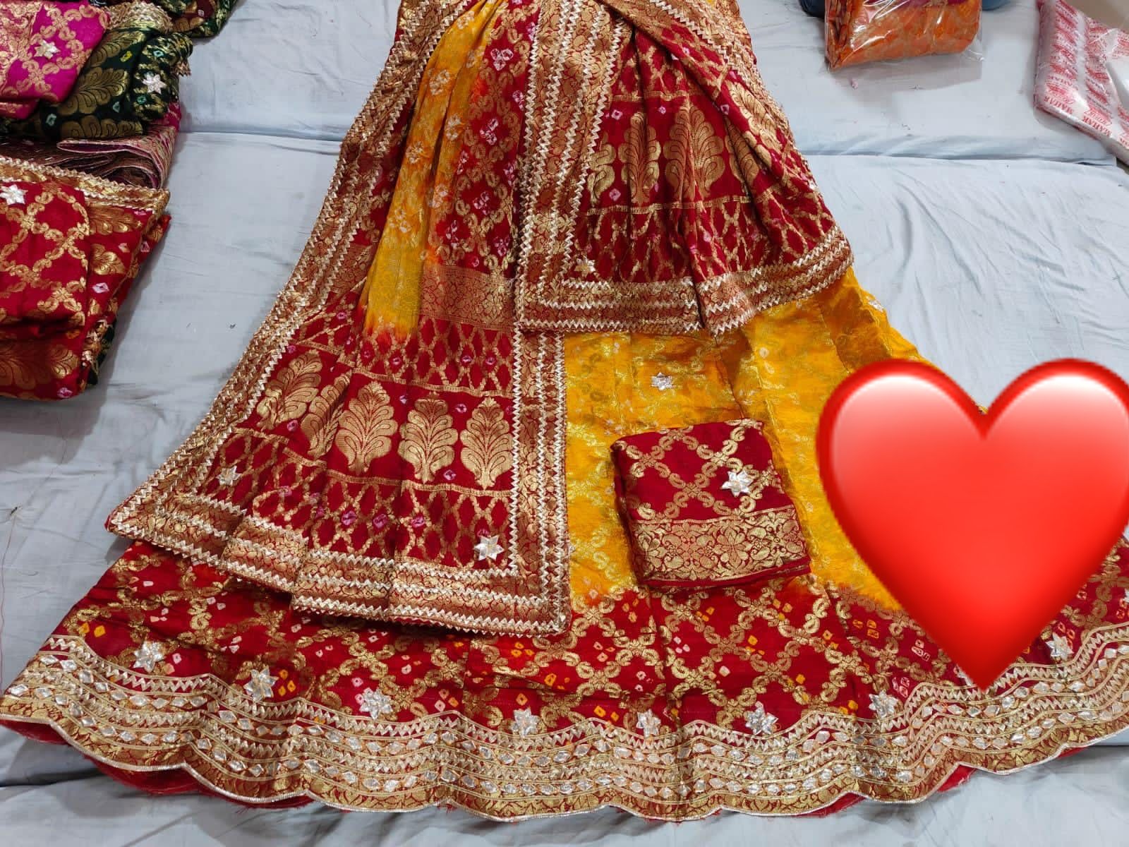 Rajasthani Banarasi Ghadchola Bandhni Lehenga Choli