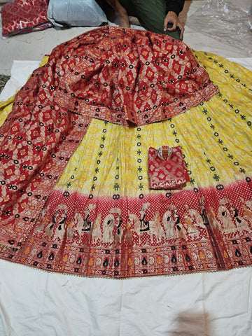 Rajasthani Pure Banarasi Dola Silk Lehenga Choli