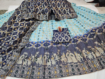 Rajasthani Pure Banarasi Dola Silk Lehenga Choli