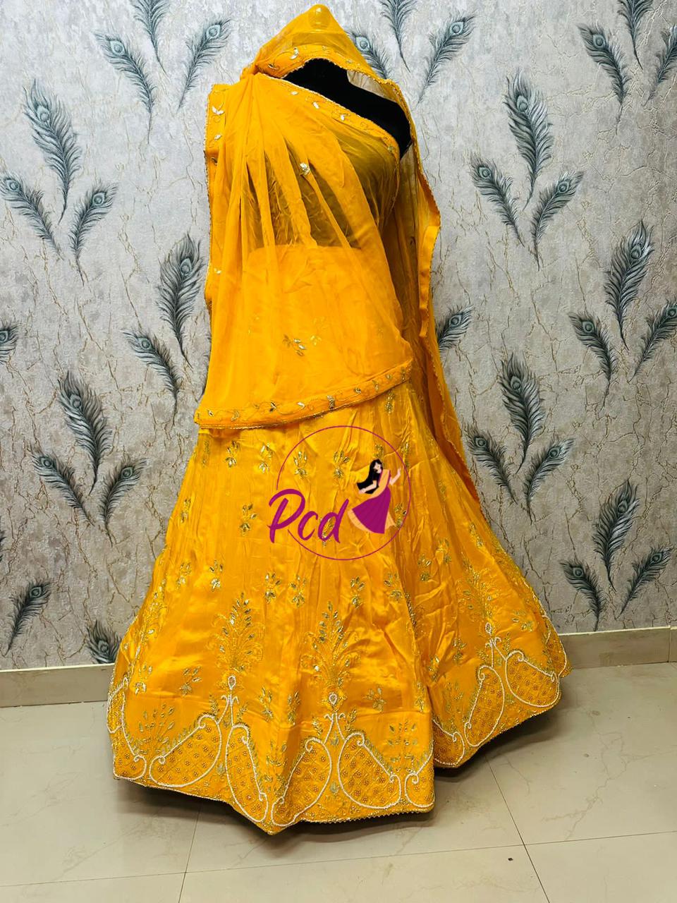 Beautiful Designer Rajasthani Pure Uppda Silk Lehenga Chunni