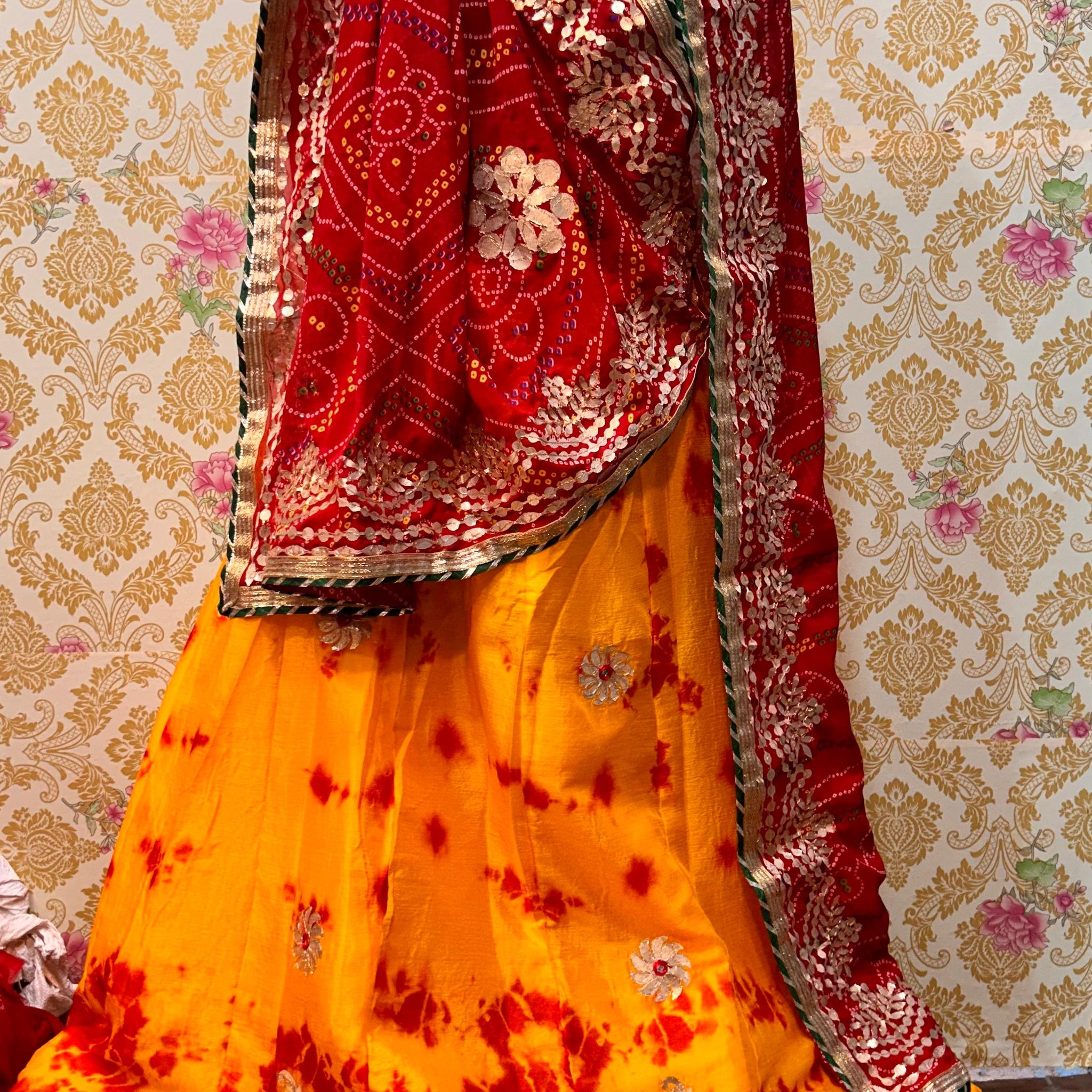 Beautiful Designer Rajasthani Heavy Gottapatti Lehenga Chunni