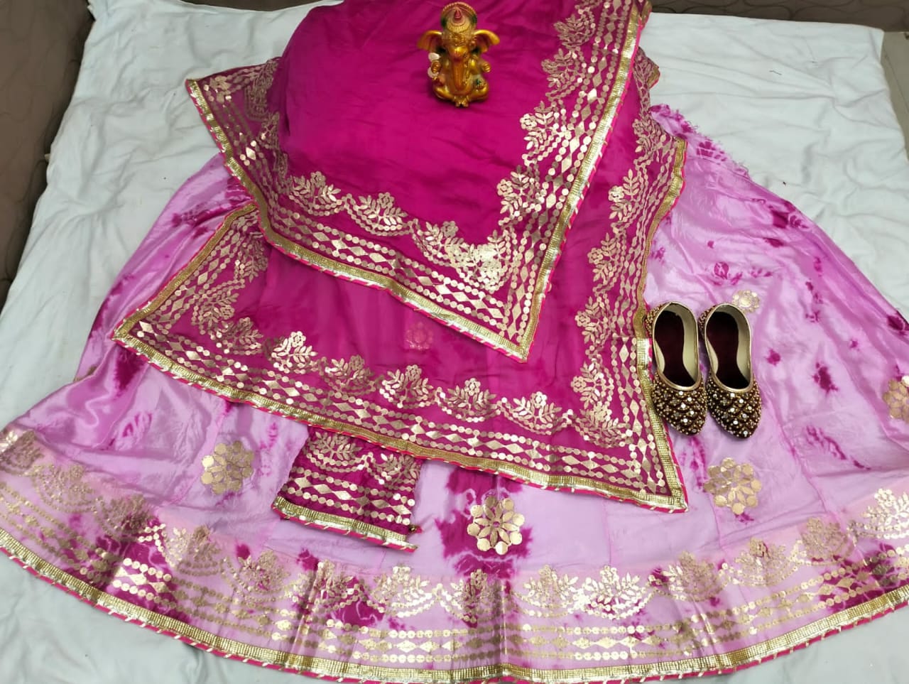 Beautiful Designer Rajasthani Heavy Gottapatti Lehenga Chunni