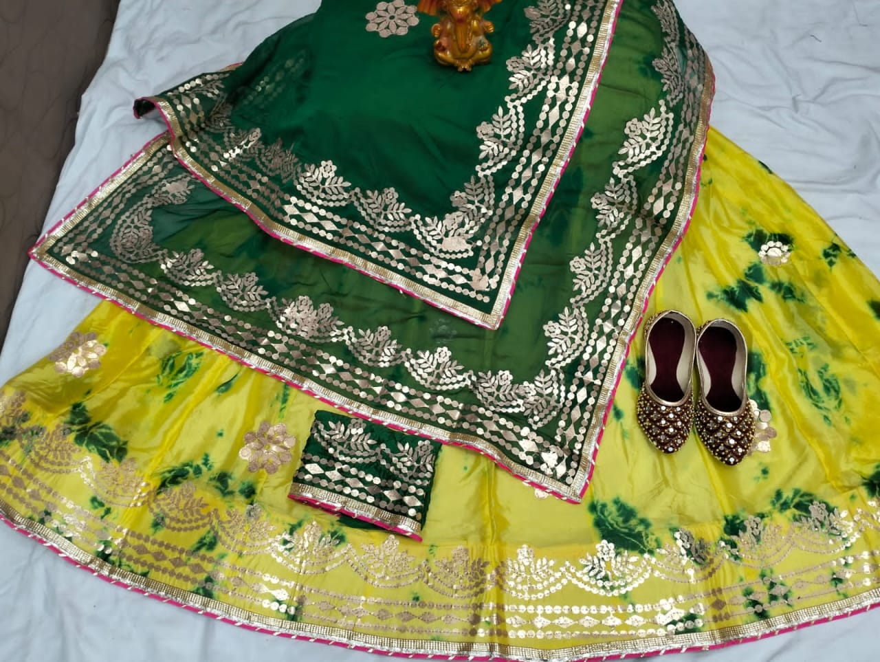 Beautiful Designer Rajasthani Heavy Gottapatti Lehenga Chunni