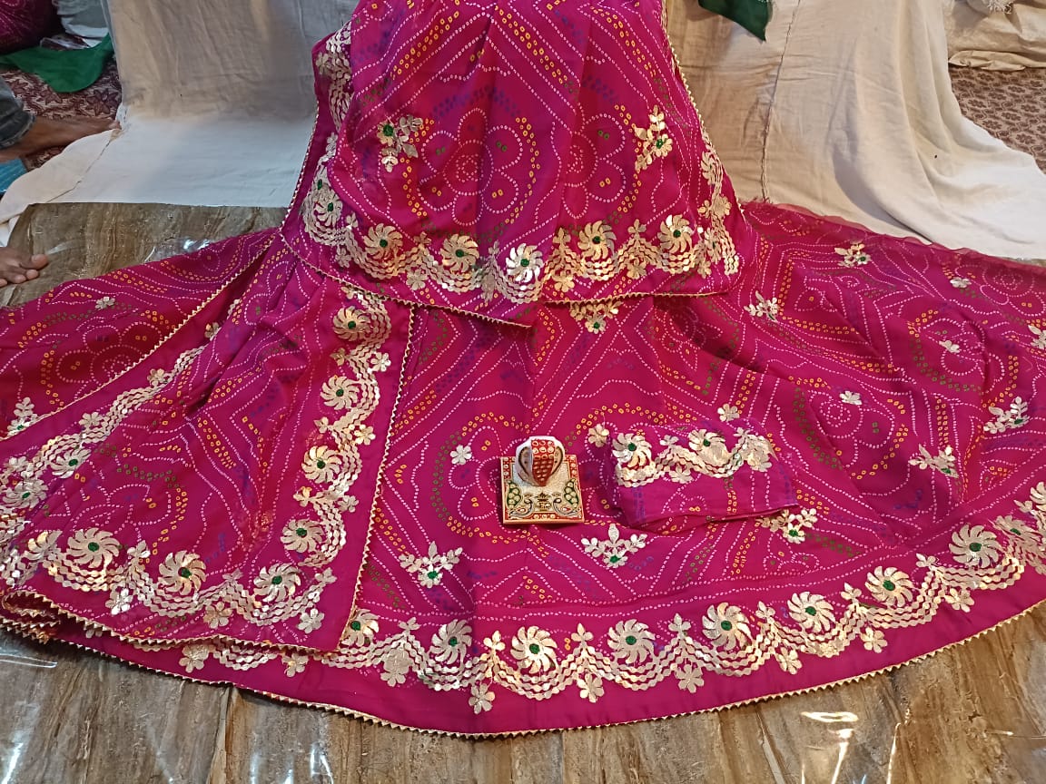 Beautiful Designer Rajasthani Heavy Gottapatti Lehenga Chunni