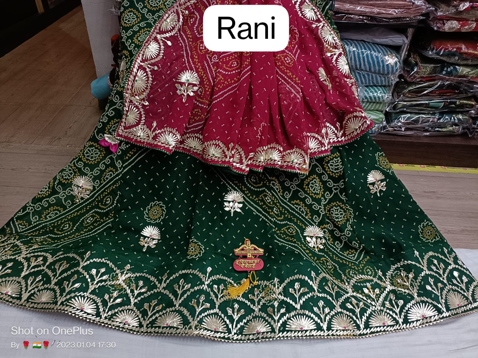 Beautiful Designer Rajasthani Heavy Gottapatti Lehenga Chunni