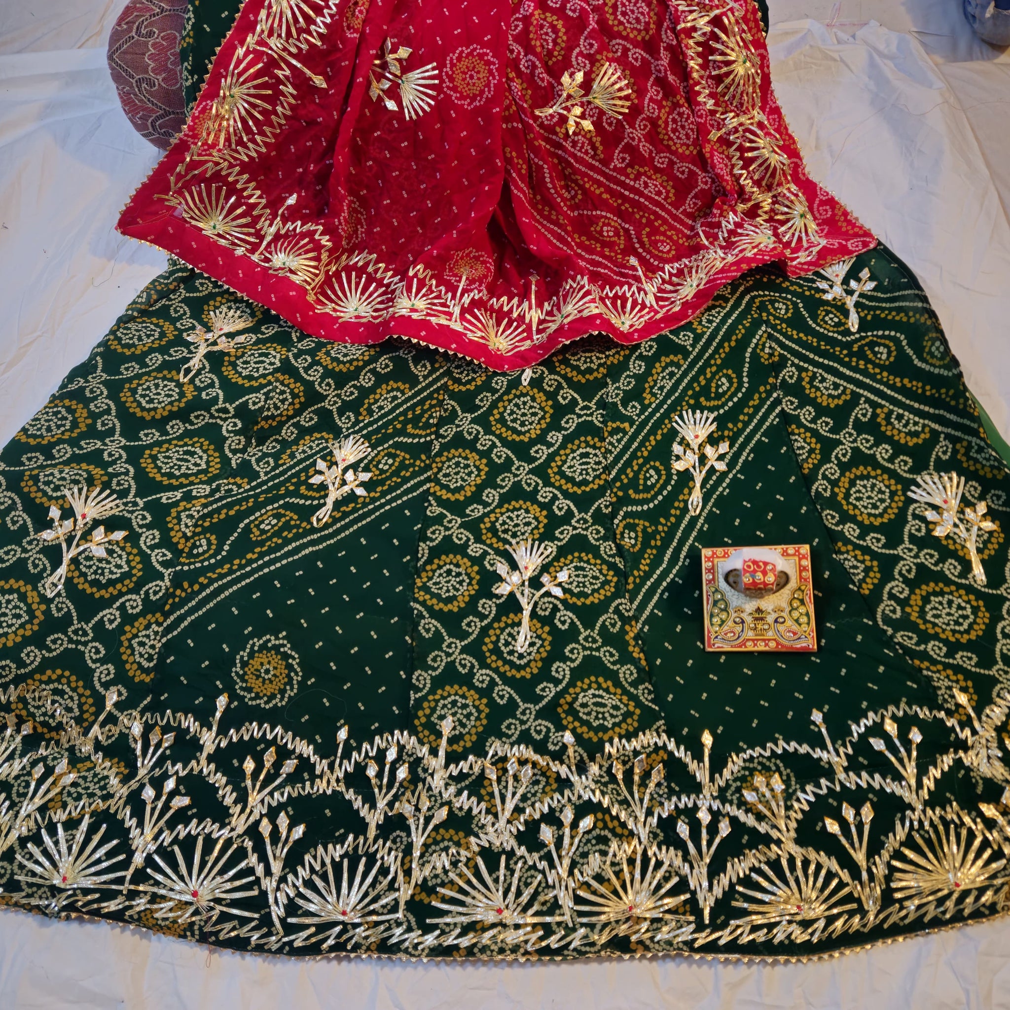 Beautiful Designer Rajasthani Heavy Gottapatti Lehenga Chunni