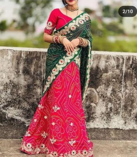 Beautiful Designer Rajasthani Heavy Gottapatti Lehenga Chunni