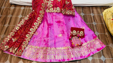 Beautiful Designer Rajasthani Heavy Gottapatti Lehenga Chunni