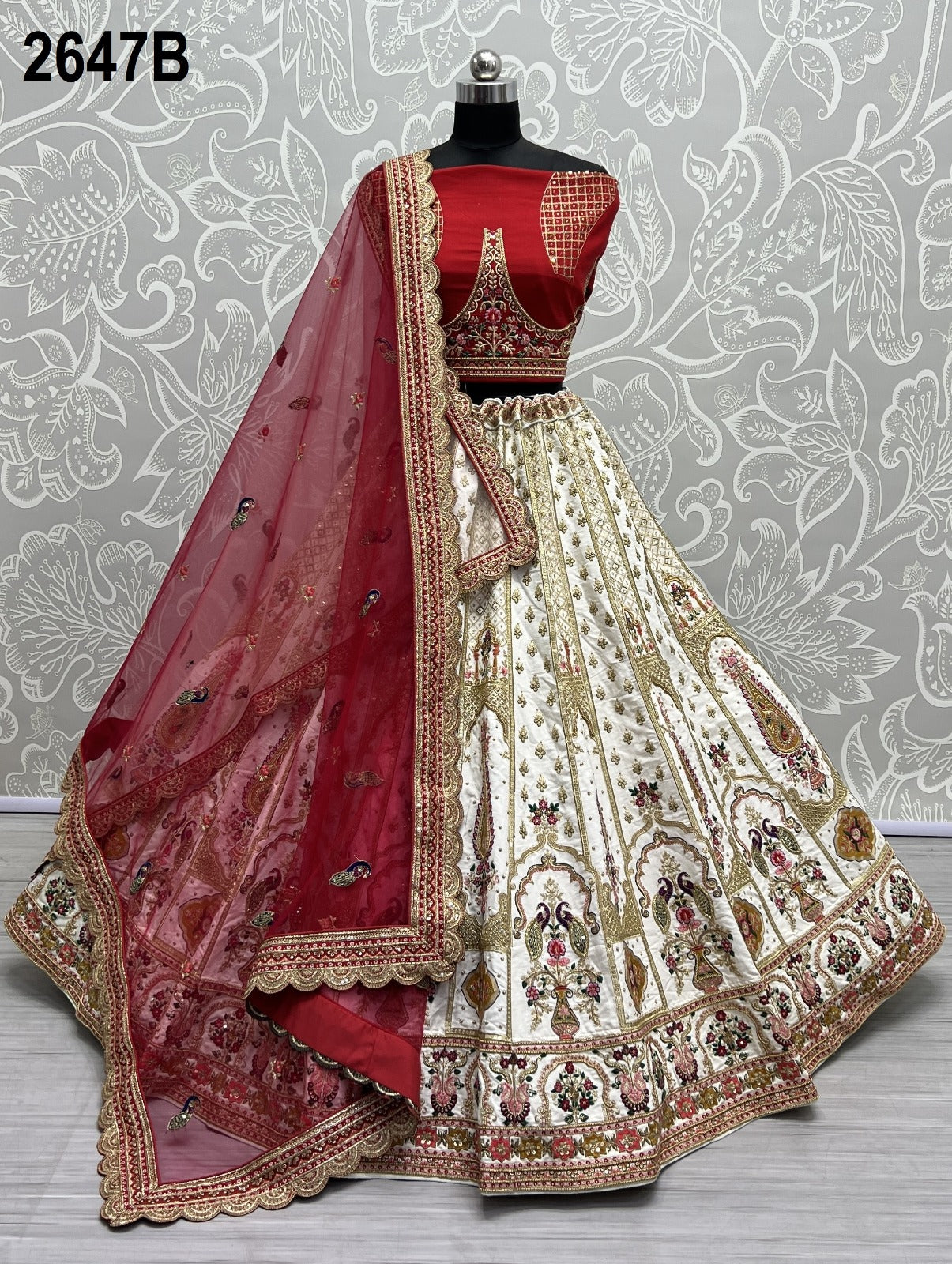 Beautiful Designer Bridal Heavy Silk Lehenga Choli