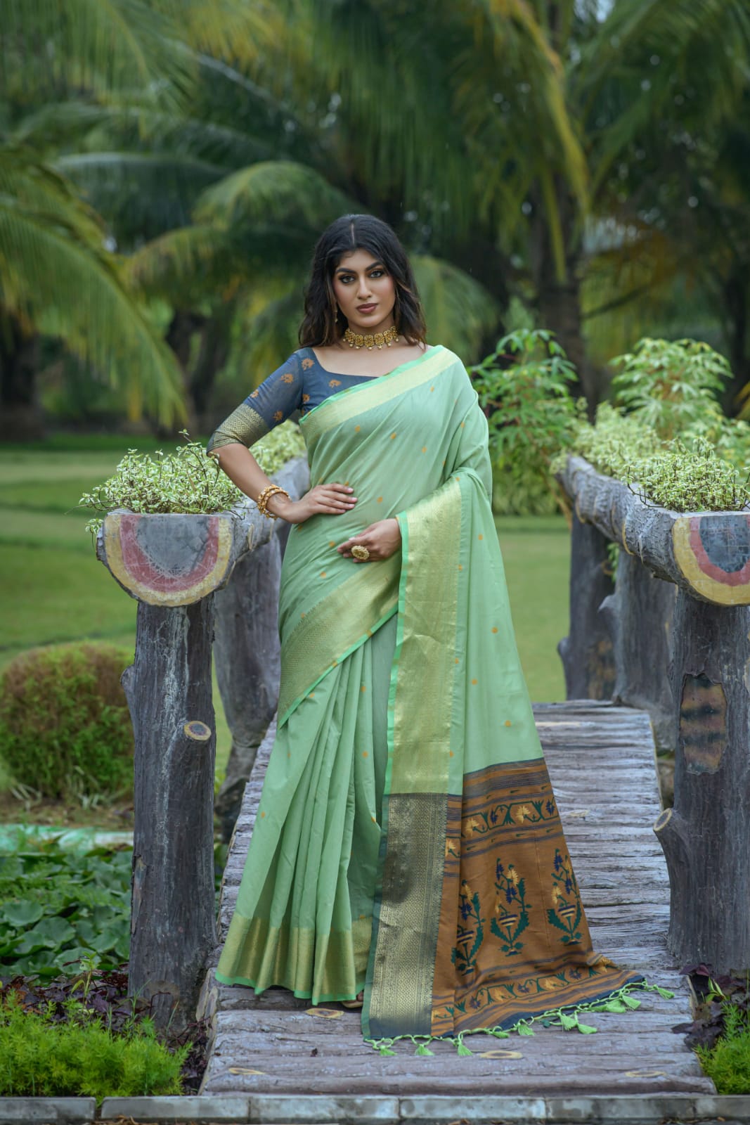 Beautiful Designer Premium Chanderi Silk Saree