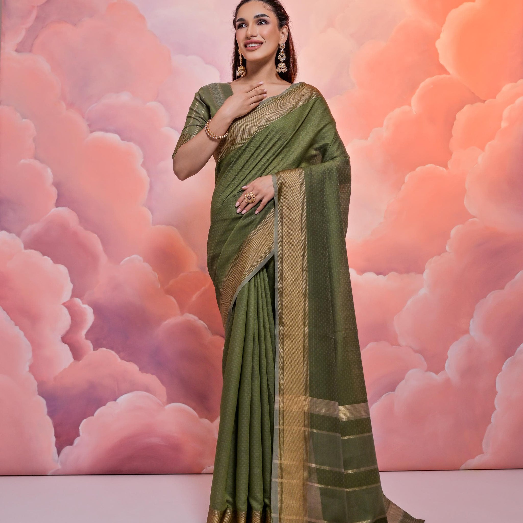 Beautiful Designer Premium Soft Resham Silk Saree