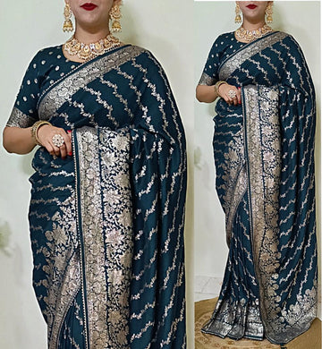 Beautiful Designer Premium Soft Dola Silk Saree