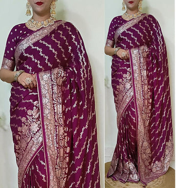 Beautiful Designer Premium Soft Dola Silk Saree