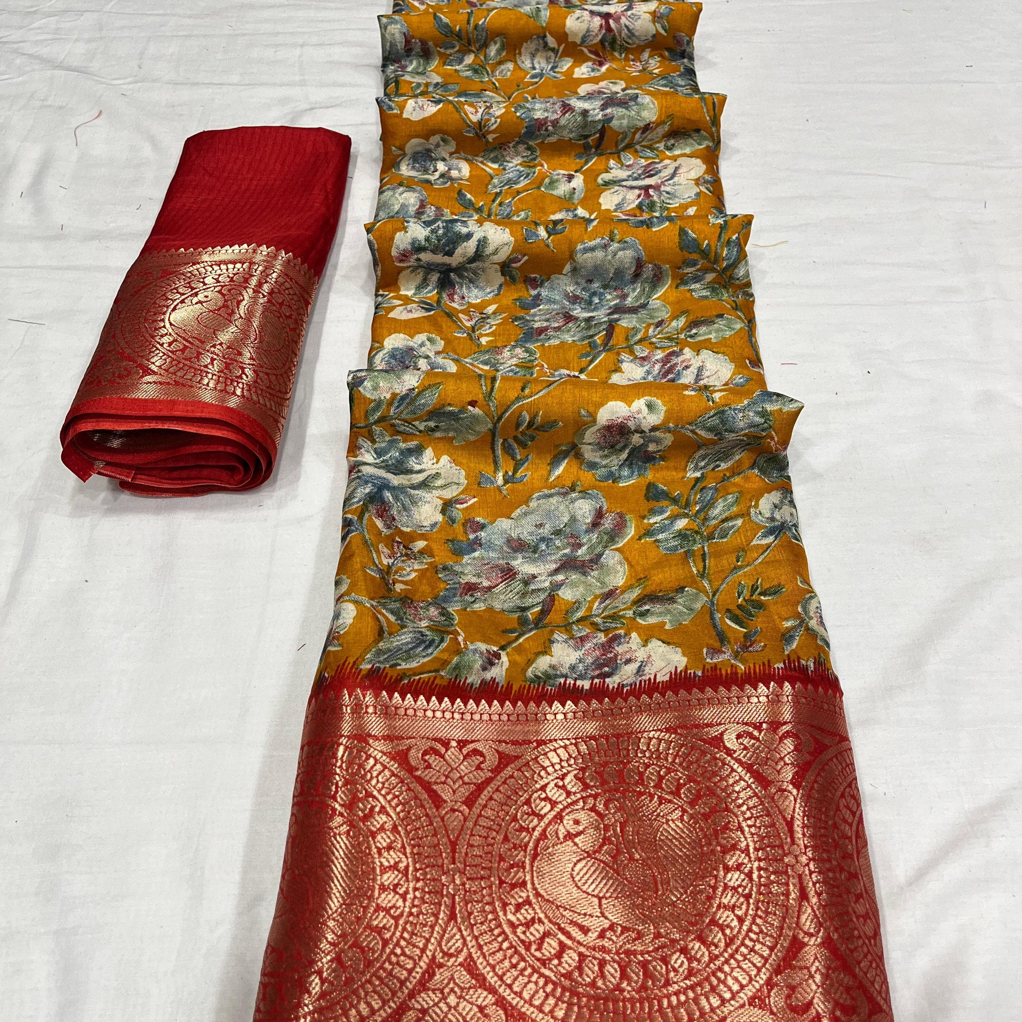 Beautiful Designer Pure Dola Silk Saree