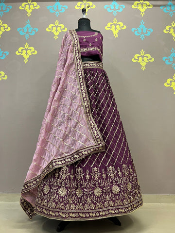 Beautiful Designer Pure Chinon Lehenga Choli