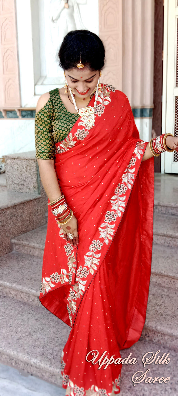 Rajasthani Traditional upada Silk Saree