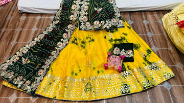 Rajasthani Traditional Chunari Gottapatti Lehenga Choli