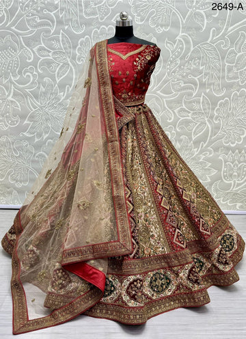 Beautiful Designer Velvet Sequence Dimond work Lehenga Choli