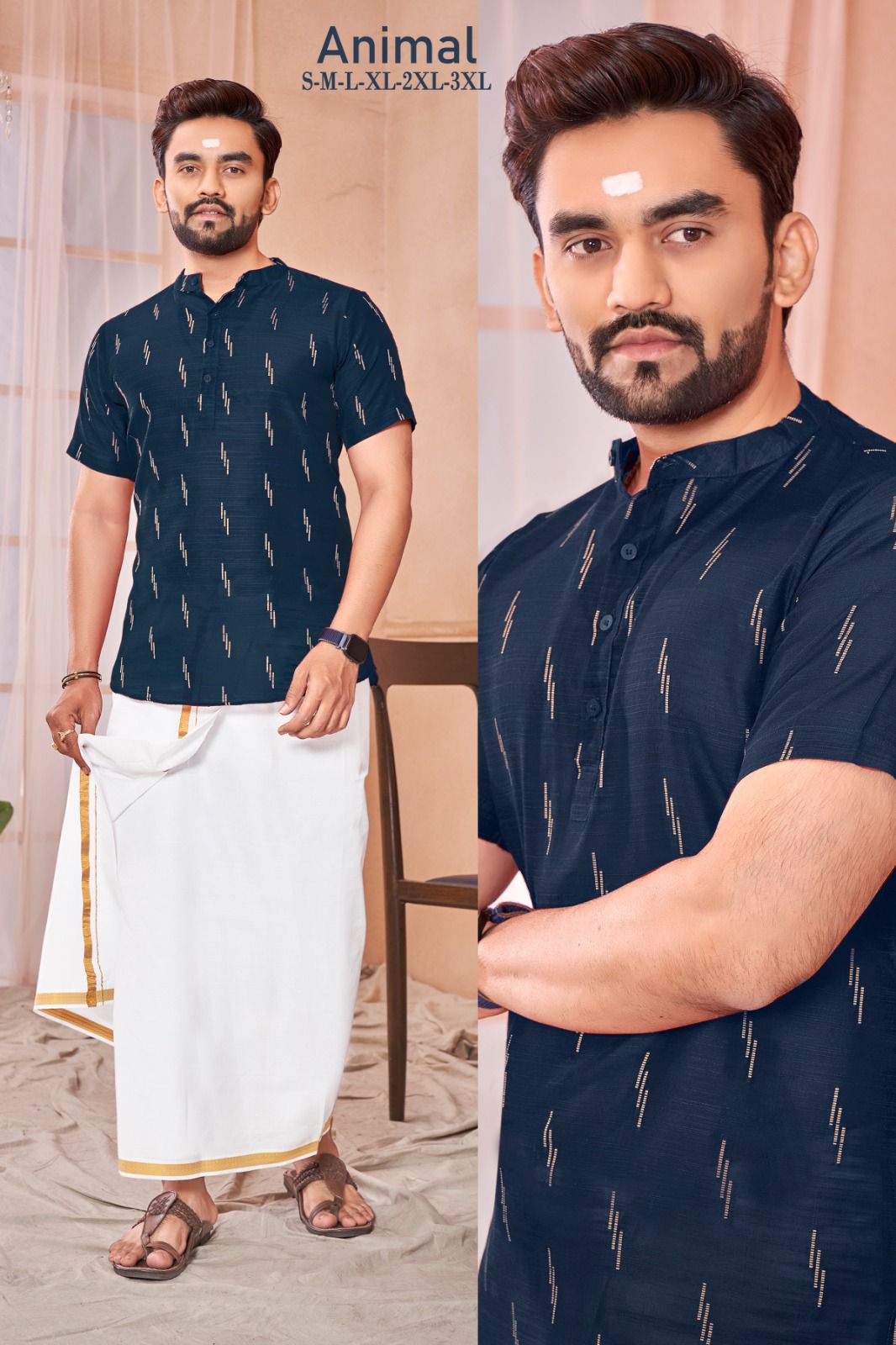 Beautiful Designer Festival Occasion Mens Dhoti with Kurta