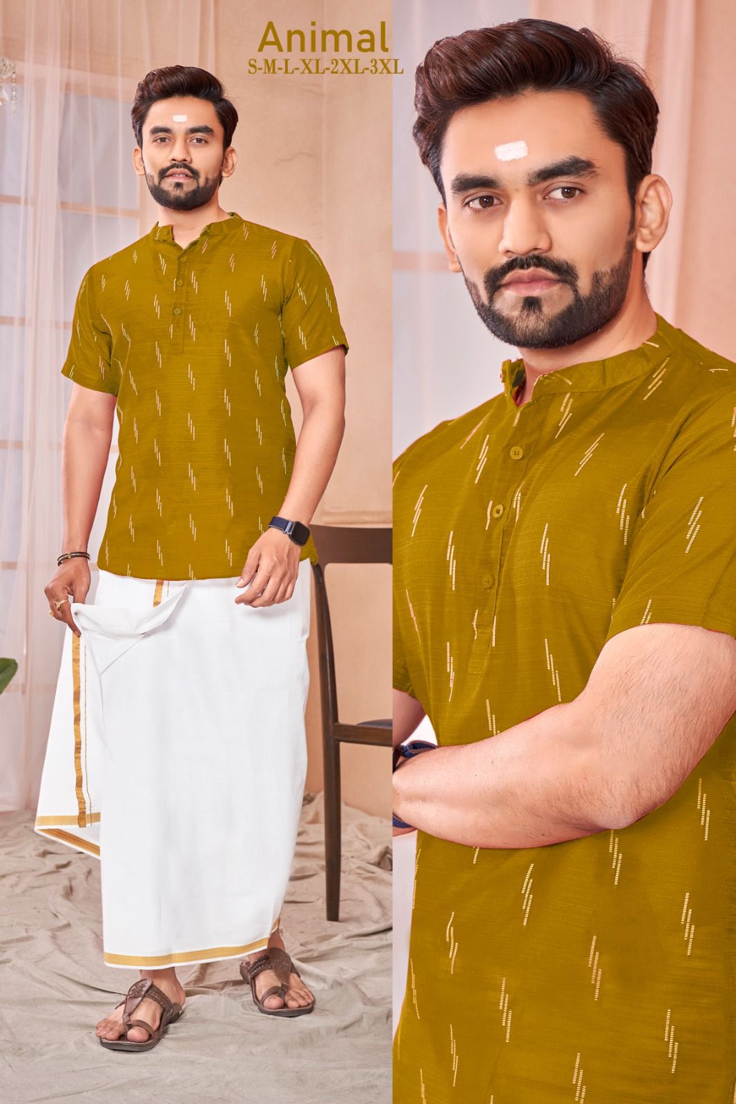 Beautiful Designer Festival Occasion Mens Dhoti with Kurta