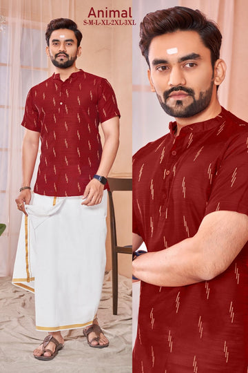 Beautiful Designer Festival Occasion Mens Dhoti with Kurta