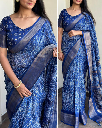 Beautiful Designer Jaipuri Cotton Saree