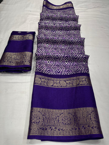 Beautiful Designer Soft Dola Silk Saree