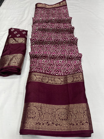 Beautiful Designer Soft Dola Silk Saree