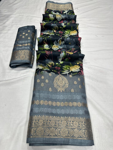 Beautiful Designer Soft Dola Silk Saree