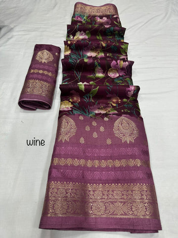 Beautiful Designer Soft Dola Silk Saree