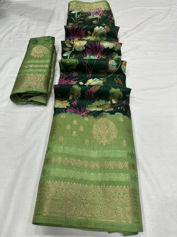 Beautiful Designer Soft Dola Silk Saree