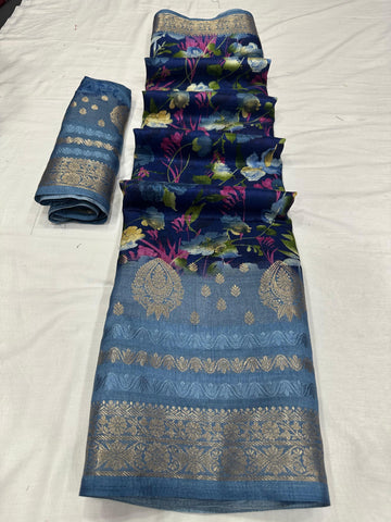 Beautiful Designer Soft Dola Silk Saree