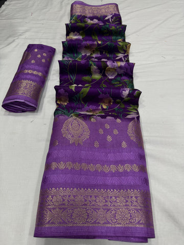 Beautiful Designer Soft Dola Silk Saree